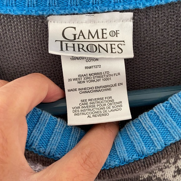 Game of Thrones Holiday Ugly Knit Sweater Night King Size M - Picture 2 of 4